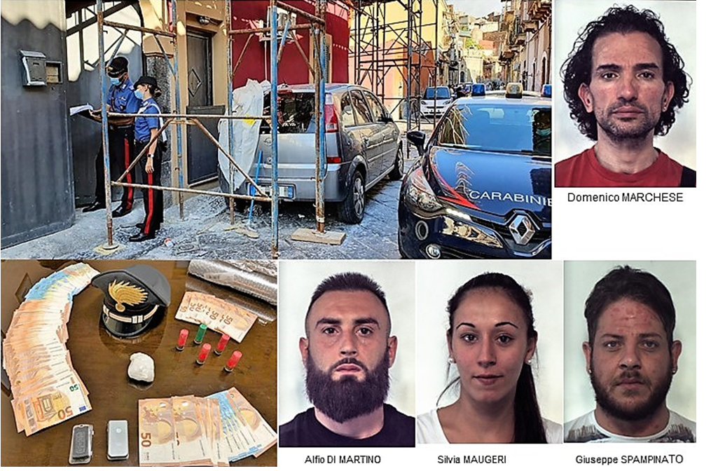 CATANIA. 4 LE PERSONE ARRESTATE SEQUESTRATI COCAINA E 7.000 EURO IN ...